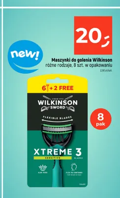 Maszynki do golenia Wilkinson Sword Xtreme 3 Sensitive 8-pak promocja w Dealz