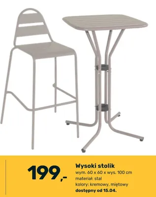 Wysoki stolik promocja w Bricomarche