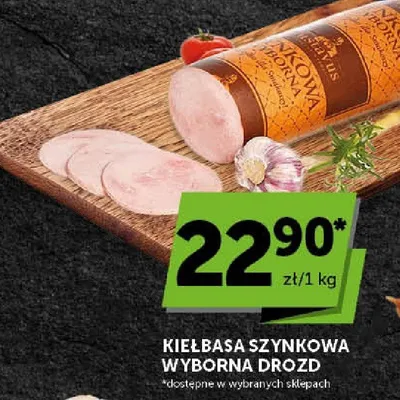 Kiełbasa szynkowa Wyborna Drozd promocja w Euro Sklep