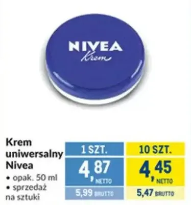 Krem uniwersalny Nivea promocja w Makro