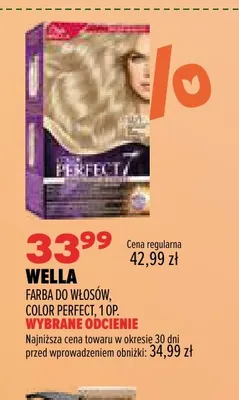 Farba do włosów Color Perfect Wella promocja w Drogerie Natura