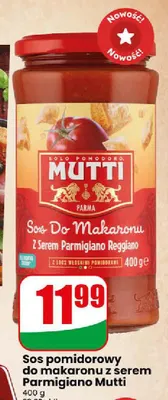 Sos pomidorowy do makaronu z serem Parmigiano Mutti promocja w Dino