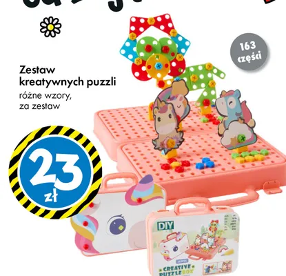 Zestaw kreatywnych puzzli promocja w Tedi