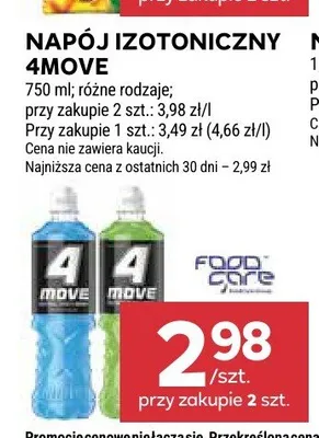 Napój izotoniczny 4Move promocja w Stokrotka