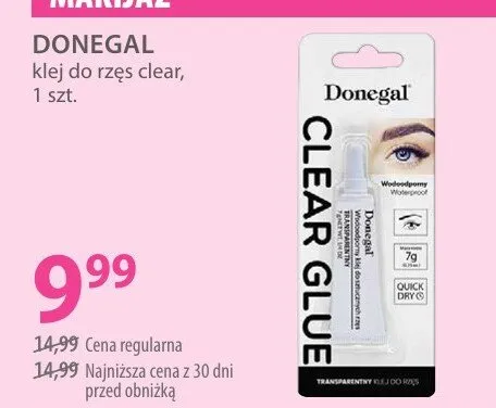 Klej do rzęs clear promocja w Hebe