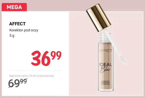 Korektor pod oczy AFFECT promocja w Rossmann