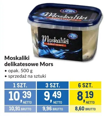Moskaliki delikatesowe Mors promocja w Makro