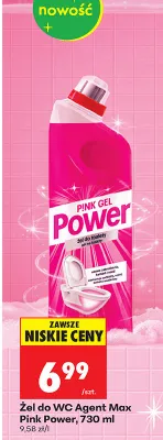 Żel do WC Agent Max Pink Gel promocja w Biedronka