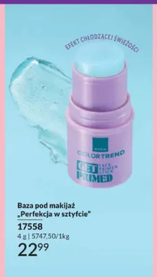 Baza pod makijaż "Perfekcja w sztyfcie" Avon Color Trend promocja w AVON