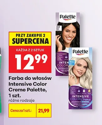 Farba do włosów Intensive Color Creme Palette promocja w Biedronka
