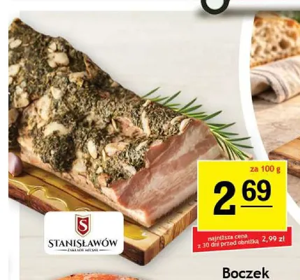 Boczek z czosnkiem Stanisławów promocja w Gram Market