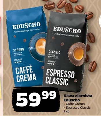 Kawa ziarnista Eduscho Espresso Classic promocja w Netto