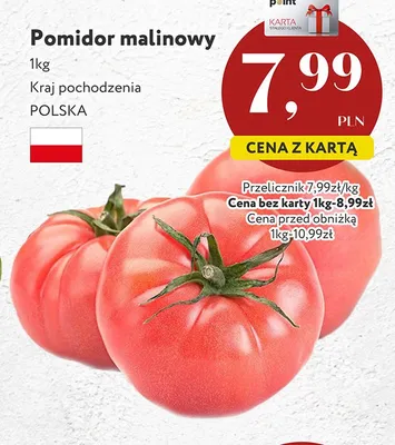 Pomidor malinowy polski promocja w Market Point
