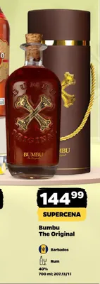 Rum Bumbu The Original 40% promocja w Netto