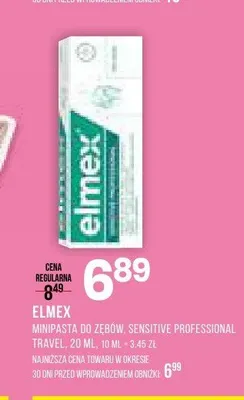 Minipasta do zębów Elmex Sensitive Professional Travel promocja w Drogerie Natura