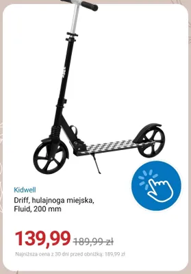 Hulajnoga miejska Kidwell Driff Fluid 200 mm promocja w Smyk