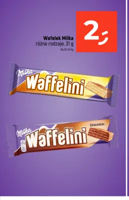 Wafelek Milka Waffelini Chocomax promocja w Dealz