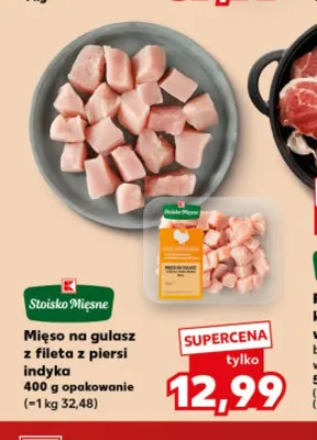 Mięso na gulasz z fileta z piersi indyka Stoisko Mięsne promocja w Kaufland