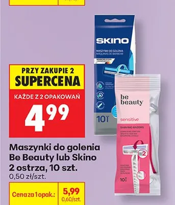 Maszynki do golenia Skino 2 ostrza promocja w Biedronka