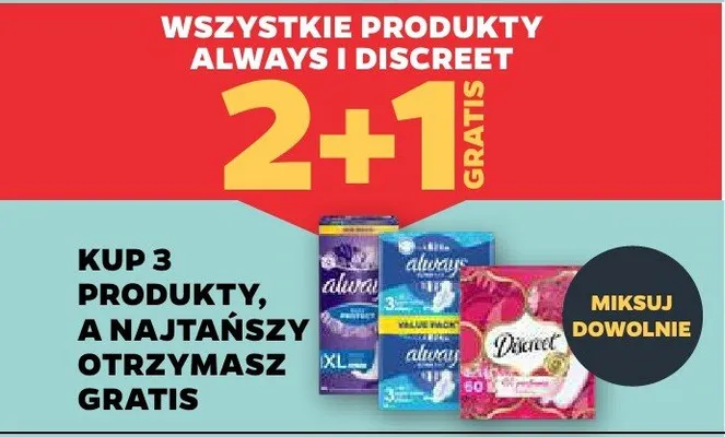 Produkty Always promocja w Netto