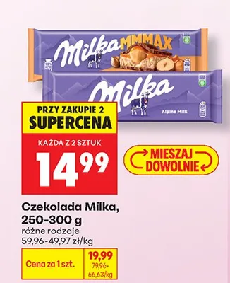 Czekolada różne rodzaje promocja w Biedronka