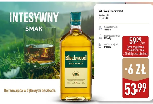 Whiskey Blackwood promocja w Aldi