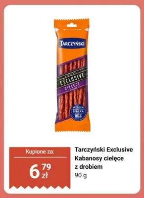 Kabanosy cielęce z drobiem Tarczyński Exclusive promocja w Biedronka