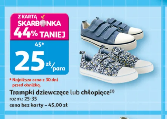 Trampki chłopięce Inextenso promocja w Auchan