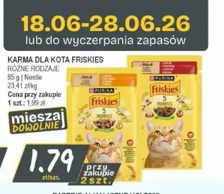 Karma dla kota Friskies promocja w Słoneczko