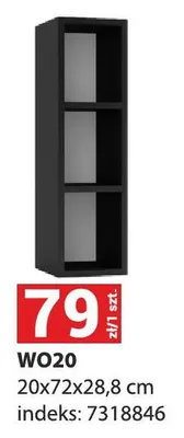 Szafka kuchenna WO20 20x72x28,8cm indeks 7318846 promocja w Merkury Market