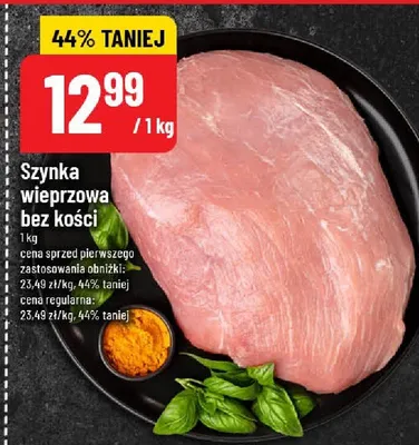 Szynka wieprzowa bez kości promocja w POLOmarket