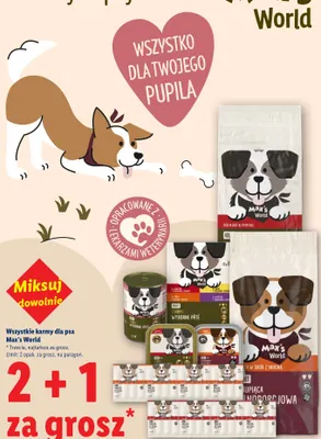 Karmy dla psa Max's World promocja w Lidl