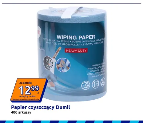 Papier czyszczący Dumil promocja w Action