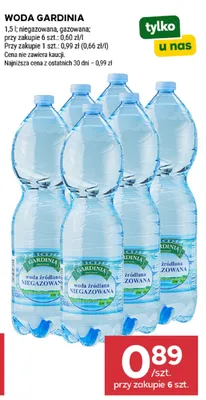 Woda Gardinia gazowana promocja w Stokrotka