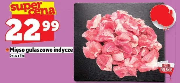 Mięso gulaszowe indycze promocja w TOPAZ