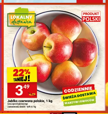 Jabłka czerwone polskie promocja w Twój Market
