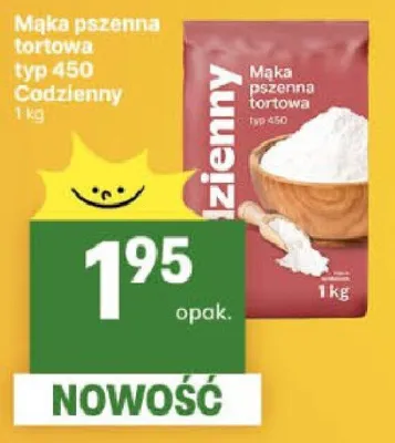 Mąka pszenna tortowa typ 450 promocja w Delikatesy Centrum