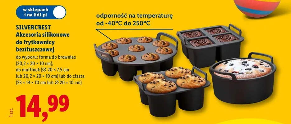 Akcesoria silikonowe do frytownicy beztłuszczowej promocja w Lidl