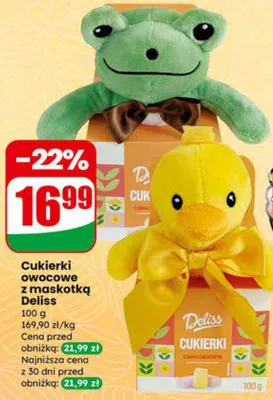 Cukierki owocowe z maskotką promocja w Dino