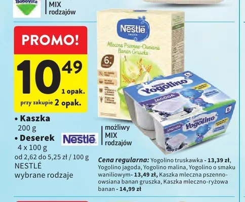 Deserek Nestlé Yogolino truskawka promocja w Intermarche
