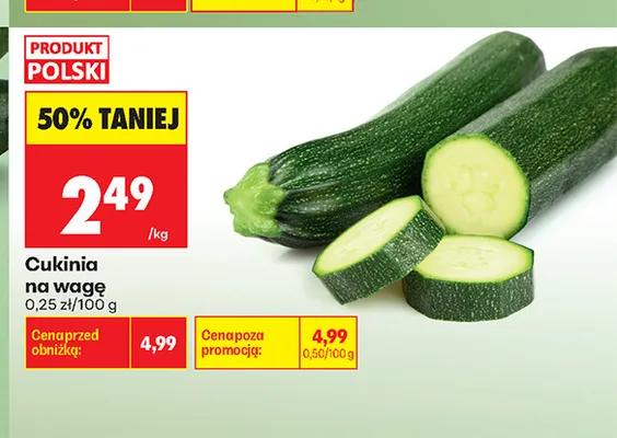 Cukinia na wagę promocja w Biedronka