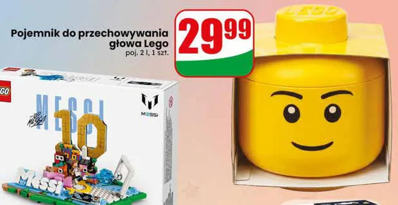 Pojemnik do przechowywania głowa Lego poj. 2l promocja w Dino