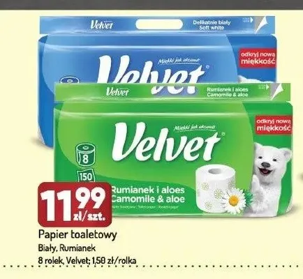 Papier toaletowy Velvet Rumianek i aloes promocja w Avita