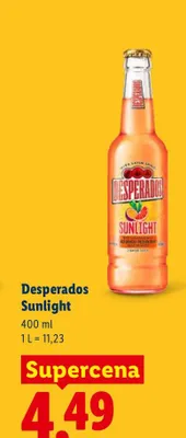 Piwo Desperados Sunlight promocja w Lidl