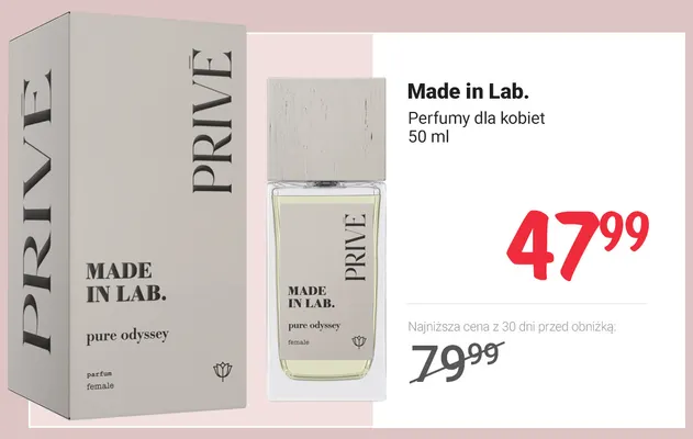 Perfumy dla kobiet Made in Lab. promocja w Rossmann
