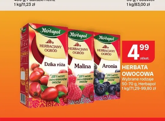Herbata owocowa Herbapol promocja w Chorten