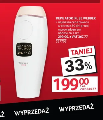 Depilator Ipl S5 Webber promocja w Selgros