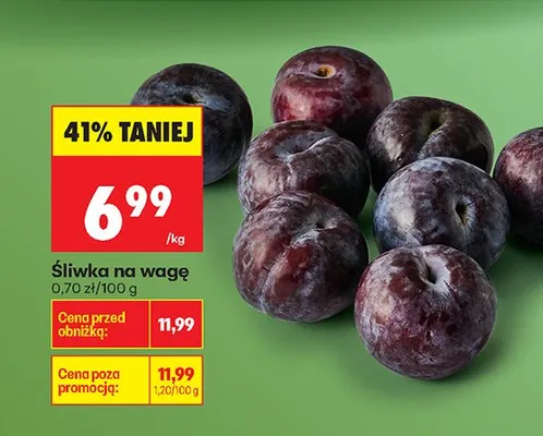 Śliwka na wagę promocja w Biedronka