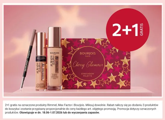 Kosmetyki Rimmel Max Factor i Bourjois promocja w Rossmann