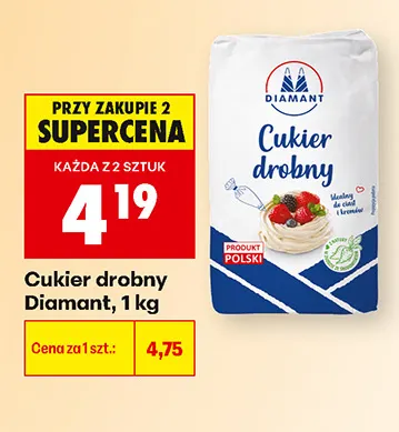 Cukier drobny Diamant promocja w Biedronka